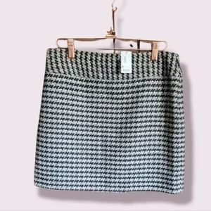 The Limited Houndstooth Mini Skirt Lined Black White Gold Gray NEW w/ tag Size 2